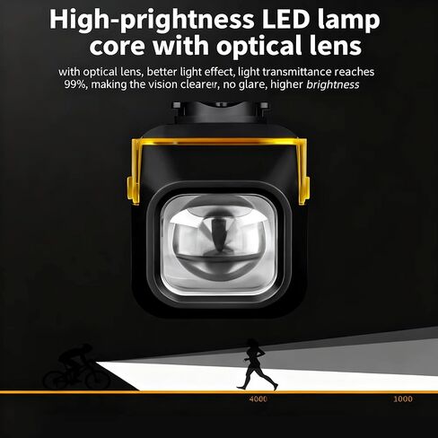 ضوء دراجة LED 1200 لومن مع جهاز تحكم عن بعد ودعامتين، مصباح أمامي للدراجة من الألومنيوم لركوب الليل لمدة 10 ساعات (لونان)، 4000 مللي أمبير في الساعة USB-C سريع الشحن، مقاوم للماء IP65، شاشة عرض رقمية للبطارية in Kuwait