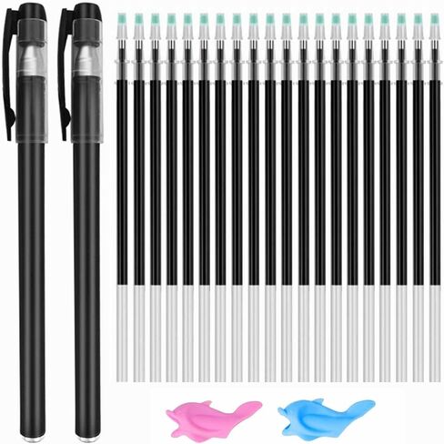 AALGO 20 Pc Magic Pens & Refills for Grooved Handwriting Books,Disappearing Ink Pen for Magic Grooved Writing Practice Workbooks,Magic Ink Pen for Tracing Workbook in Kuwait
