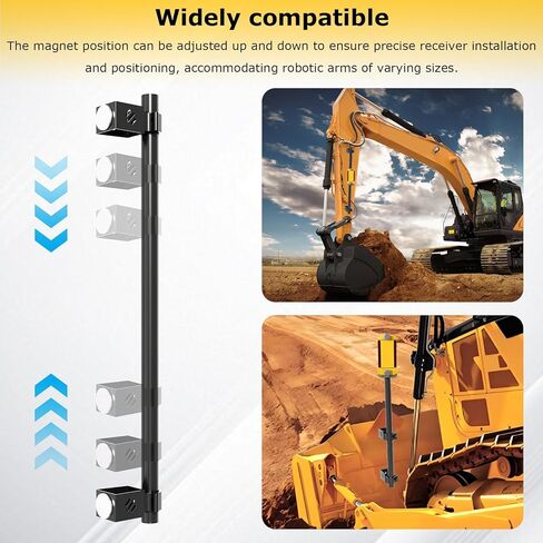 Upgrade Magnetic Mount for LR Receivers, Adjustable Strong Magnets, Fit for Flatback Dozer Blades, Backhoes and Excavators in Kuwait