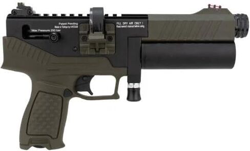 Hatsan Velox .25 Cal 580 FPS 15 FPE 10-Shot PCP OD Green Side Bolt Air Pistol in Kuwait