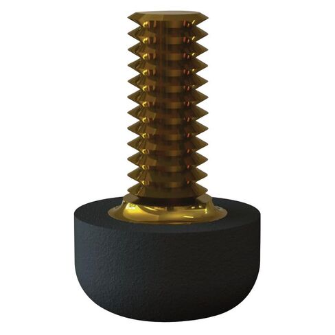 Essentra, TB-2, Screw-On Feet - Base Diameter - 9.7 mm (0.380 in) - Base Height - 5.1 mm (0.200 in) - Stud Length - 10.2 mm (0.400 in) - (5 Item/s) in Saudi Arabia