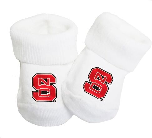 North Carolina NC State Wolfpack Baby Toe Bootie Socks 0-9 Months in Kuwait