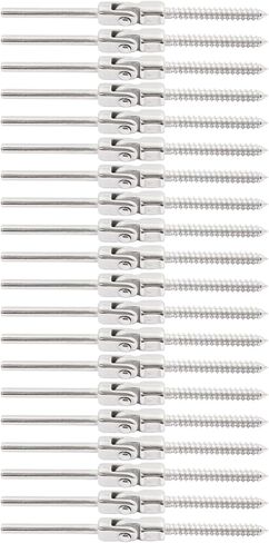 180 Degree Adjustable Angle Threaded Stud Tension End, 20Pcs Cable Railing Kit for Wood or Metal Post, Cable Angle Tension Kit in Saudi Arabia