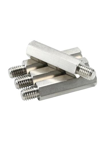 2Pcs M4 M5 M6 304 Stainless Steel Hex Standoff Male to Female Pillar Stud Board Computer PCB Spacer Metal Screws(90mm,M5(Thread 8mm) 2pcs) in Saudi Arabia