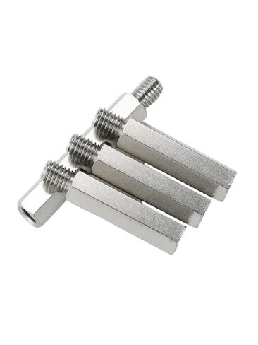 2Pcs M4 M5 M6 304 Stainless Steel Hex Standoff Male to Female Pillar Stud Board Computer PCB Spacer Metal Screws(90mm,M5(Thread 8mm) 2pcs) in Saudi Arabia