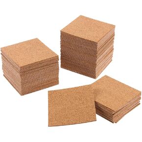 Cabilock 36Pcs Self Adhesive Cork Squares Natural Cork Mats for DIY Crafts Office Use and Home Decor Writable Surface Slip for Potted Plants and Vintage Decor in Kuwait