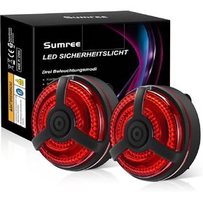 USB Rechargeable Bike Tail Light 2 Pack,Cycling Safety Flashing Light Accessories, Featuring 5 Lighting Modes, Suitable for Bicycles, Tricycles, Baby Carriages, Scooters in Kuwait