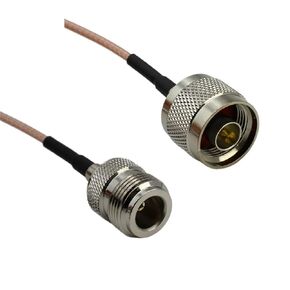 RG316 L16 N ذكر أنثى Conncetor ضفيرة كابل الكابلات المحورية البلوز تجعيد 1 قطعة (20 سنتيمتر) in Kuwait