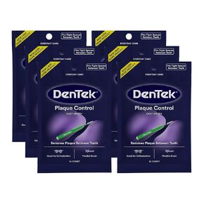 Dentek Interdental Brushes - Tight, 16 Count, 6 Pack - Easy-Brush Interdental Plaque Remover with Fluoride - Cleans Tight Spaces Around Teeth, Braces & Other Dental Appliances in Kuwait