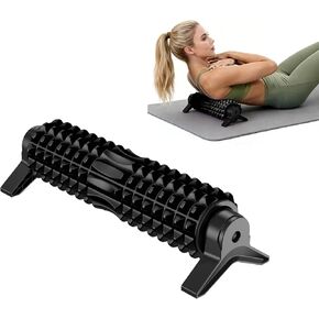 Foam Roller with Detachable Stand, 18" Deep Tissue Massage Roller, Beginner-Friendly Support Design for Muscle Recovery, Home Workout & Fitness - Black in Kuwait