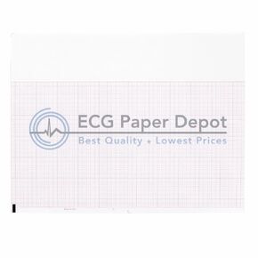 007983 ورق رسم بياني لتسجيل أمراض القلب الطبية، 10 عبوات لكل علبة، قابلة للطي على شكل حرف Z، مقاس 8.5 بوصة × 11 بوصة، لون الشبكة أحمر in Kuwait