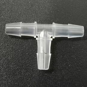 تركيب خرطوم بارب متساوي، 3/32 بوصة وصلة أنابيب بلاستيكية من نوع T 2.0 مم 3 طرق من مادة البولي بروبيلين موصلات أنابيب الهواء ملحقات مضخة الهواء جهاز الربط محول الاتحاد قارب الماء الهواء O2 الوقود 20 قطعة in Kuwait