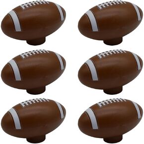 مقابض خزانة ملابس كرة القدم الرجبي، [6 عبوات] مقابض أدراج رياضية، مقابض كروية للأطفال الأولاد درج خزانة الملابس/الخزانة/الباب in Kuwait