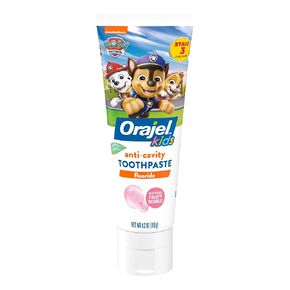 Orajel Kids Paw Patrol Anti-Cavity Fluoride Toothpaste, Natural Fruity Bubble Flavor, 4.2oz Tube in Kuwait