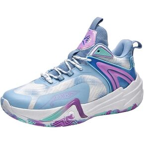 أحذية كرة السلة النسائية بأربطة، أحذية رياضية عصرية عالية الجودة كاجوال قابلة للتنفس، أحذية رياضية للكرة الطائرة باللون الأزرق in Kuwait