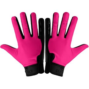 قفازات كرة القدم للبالغين من SLEEFS للرجال والنساء - قفازات كرة قدم واسعة الاستقبال مع قبضة لاصقة للتحكم في الإمساك - خفيفة الوزن، وقابلة للتنفس - قفاز متين، صغير أو متوسط in Kuwait