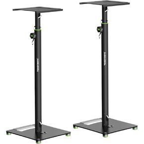Pair of Studio Monitor Stands Adjustable Height 31"-50" with Cable Management Heavy Duty Floor Monitor Speaker Stands Flat Base Stands in Kuwait