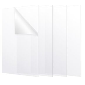 4 Pack 11x17 inch Plexiglass Sheets, 0.04 inch (1mm) Thick Clear Acrylic Sheets, Transparent Plastic Sheets for Picture Frame Replacement, Projects, DIY Display, Painting in Kuwait