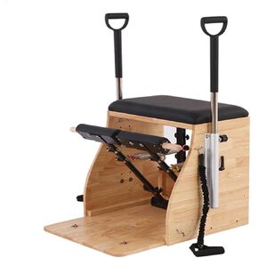 Pilates Stability Chair, Separate Footrest and Handles, Multi-Functional Combination Pilates Equipment, Suitable for Home and Studio Use. in Kuwait