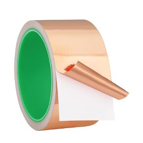 Copper Foil Tape with Double Conductive Adhesive Copper Tape for Guitar and EMI Shielding, Paper Circuits, Crafts, Electrical Repairs, Grounding (1/2 Inch x 66 Feet) in Saudi Arabia