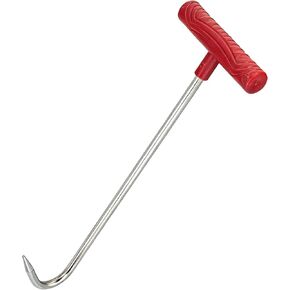 Heavy Duty 12''(30cm) T Shape Lifting Reaching Hook for Lifting Pulling Moving Manhole Covers, Storm Drains, Septic Tank Lids Door Pointed Head, Hand Meat Hook in Kuwait