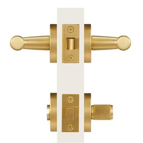 Turn Key Latch Lever Handle Cylinder Escutcheon Lock 1Pcs(A) in Saudi Arabia