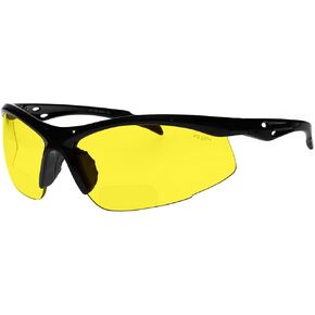 Bifocal Safety Glasses SB-9000 with Yellow Lenses (Yellow, 1, diopters) in Kuwait
