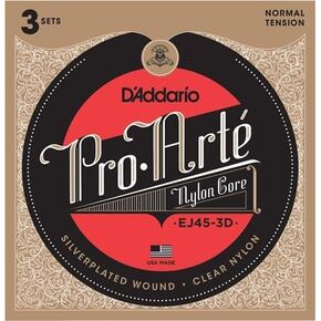 D'Addario EJ453D 3-Pack Pro-Arte Classical Guitar Strings: Clear/Si in Kuwait