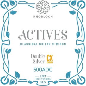 سلاسل Knobloch 500ADC - Actives Double Silver CX Carbon عالي التوتر 34.5 in Kuwait