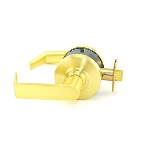 Schlage commercial ND10RHO606 ND Series Grade 1 Cylindrical Lock, Passage Function, Rhodes Lever Design, Satin Brass Finish in Kuwait