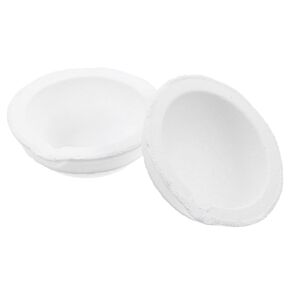 2 قطعة طبق تبخير مختبر الخزف سعة 50 جرام حوض تبخر مستدير للاستخدام في المدرسة والمختبر المنزلي in Kuwait