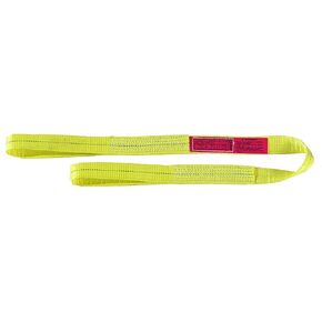 Lift All EE1801DFX6 Polyester Web Eye and Eye Sling, Flat Eye, 1-ply, 1" x 6',Yellow in Kuwait