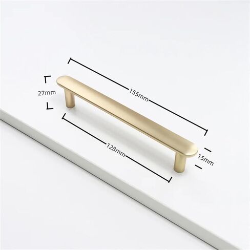 Cupboard Dressers Cabinet Door Handles Closet Drawer Kitchen Furniture Hardware 1Pcs(Rose gold-C128mm) in Kuwait