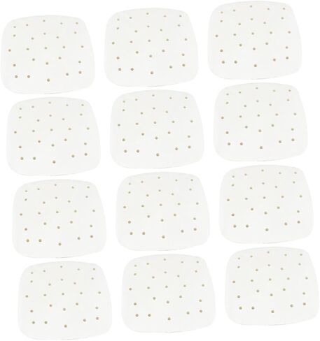 Sosoport Air Fryer Paper Sheets 100-Count Non-Stick Baking Pads Food-Grade Parchment Paper for Air Frying Cooking and Baking for Fryers and Ovens in Saudi Arabia