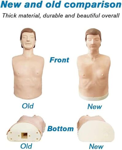 Half Body Cardiopulmonary Resuscitation Model,Cardiopulmonary Resuscitation Training Model,Professional Adult Training Manikin, Full Body CPR First Aid Training Manikin, for Teaching Training in Saudi Arabia