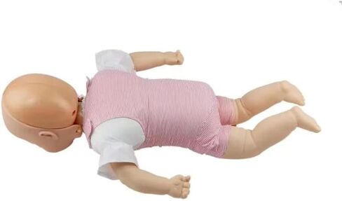 Cardio Pulmonary Resuscitation Infant Infarction Model Manikins CPR Baby Infant Training Manikin Airway Obstruction PVC First Aid Training, 60Cm in Saudi Arabia