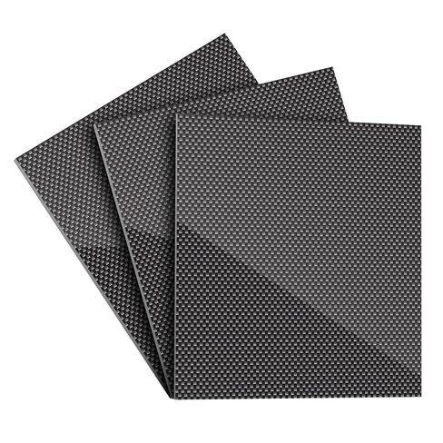 Kalolary 3PCS Carbon Fiber Sheet 200 X 300 X 2 MM, 3K Real Carbon Fiber Board Plate Carbon Plate Twill Weave Panel Sheets Available in 0.5mm-5mm 100% 3K Glossy Surface Laminate Carbon Fiber Sheet in Saudi Arabia