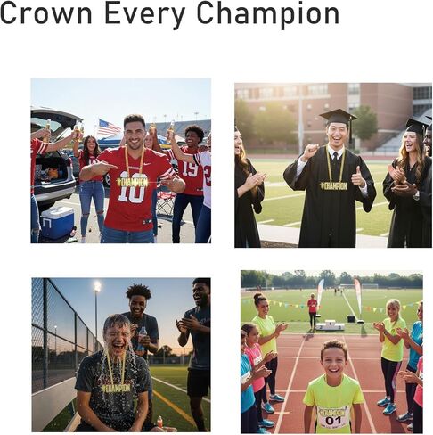 قلادة ميدالية Champion Chains الحائزة على جائزة سلسلة MVP الحائزة على جائزة الكأس لفريق فانتاسي لكرة القدم وكرة السلة وكرة السلة والكرة اللينة in Kuwait