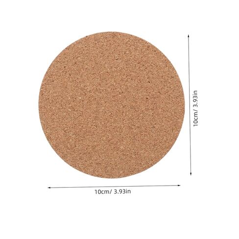 50Pcs High Density Self-Adhesive Round Cork Pads for DIY Crafts and Coasters Non-Slip Cork Strong Adhesive Backing for Wall Tiles Furniture Protection and Decorative Uses in Kuwait