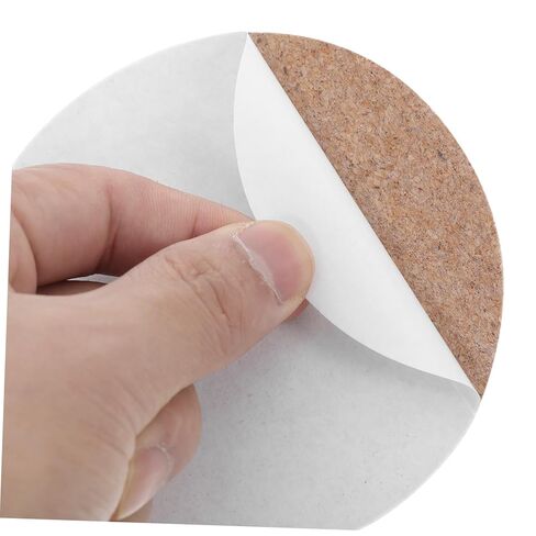 50Pcs High Density Self-Adhesive Round Cork Pads for DIY Crafts and Coasters Non-Slip Cork Strong Adhesive Backing for Wall Tiles Furniture Protection and Decorative Uses in Kuwait