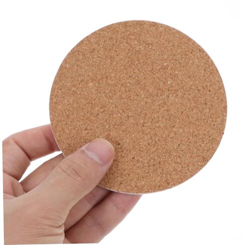50Pcs High Density Self-Adhesive Round Cork Pads for DIY Crafts and Coasters Non-Slip Cork Strong Adhesive Backing for Wall Tiles Furniture Protection and Decorative Uses in Kuwait