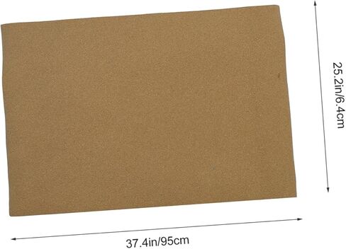 Veemoon 1Pc Rollable Cork Backing Board Flexible Desktop Protector Khaki High Density Material for Protecting Surfaces and Scratched Items for Home and Office in Kuwait