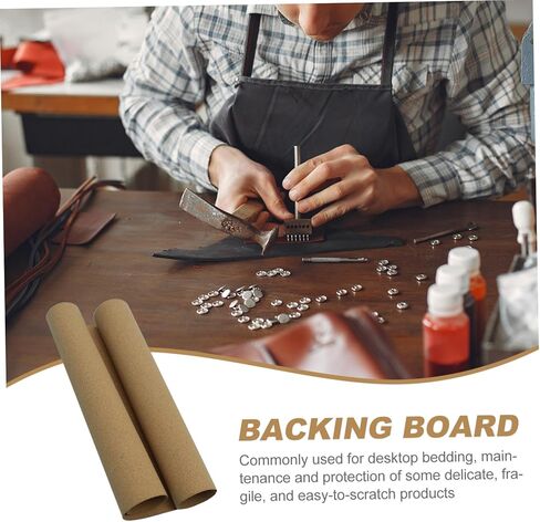 Veemoon 1Pc Rollable Cork Backing Board Flexible Desktop Protector Khaki High Density Material for Protecting Surfaces and Scratched Items for Home and Office in Kuwait