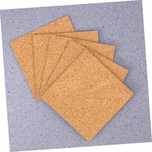Cabilock 36Pcs Self Adhesive Cork Squares Natural Cork Mats for DIY Crafts Office Use and Home Decor Writable Surface Slip for Potted Plants and Vintage Decor in Kuwait