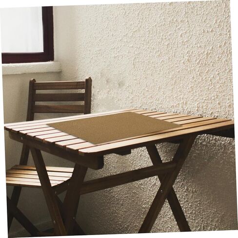 Uonlytech 1Pc Cork Backing Board Creative Khaki Cork Underlay for Home Office Protective Surface Easily Cut for Custom Use for Desktop Wall Decor in Kuwait
