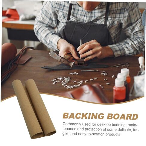Uonlytech 1Pc Cork Backing Board Creative Khaki Cork Underlay for Home Office Protective Surface Easily Cut for Custom Use for Desktop Wall Decor in Kuwait