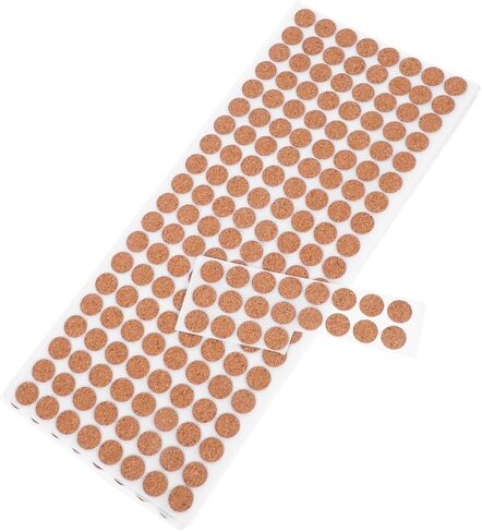 DOITOOL 500pcs Cork Anti-Slip Pad Small Cork Board Self Adhesive Cork Rounds Adhesive Cork Pads Cork Insulation Pad Mini Cork Tiles for Projects DIY Cork Crafts Grip Pads Light Brown Wood in Kuwait