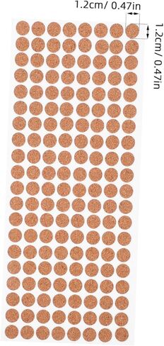 DOITOOL 500pcs Cork Anti-Slip Pad Small Cork Board Self Adhesive Cork Rounds Adhesive Cork Pads Cork Insulation Pad Mini Cork Tiles for Projects DIY Cork Crafts Grip Pads Light Brown Wood in Kuwait