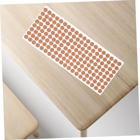 DOITOOL 500pcs Cork Anti-Slip Pad Small Cork Board Self Adhesive Cork Rounds Adhesive Cork Pads Cork Insulation Pad Mini Cork Tiles for Projects DIY Cork Crafts Grip Pads Light Brown Wood in Kuwait