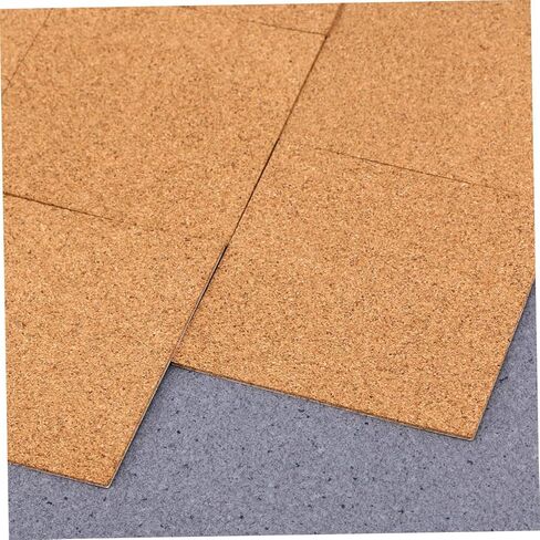 Housoutil 36pcs Self-Adhesive Cork Coasters Aesthetic Coasters Cork Strip Natural Wood Material Heat-Resistant Desk Mats for Office Decor in Kuwait